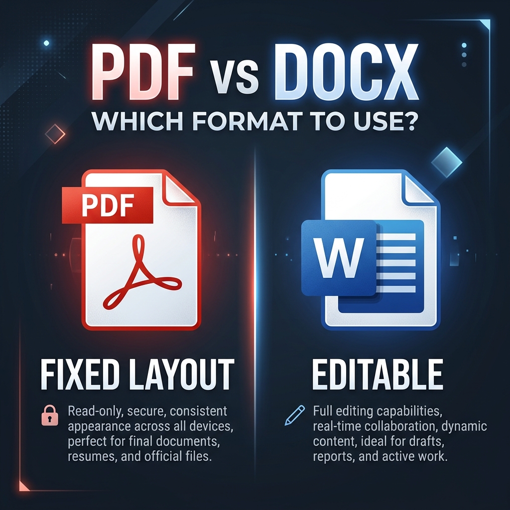 PDF vs DOCX
