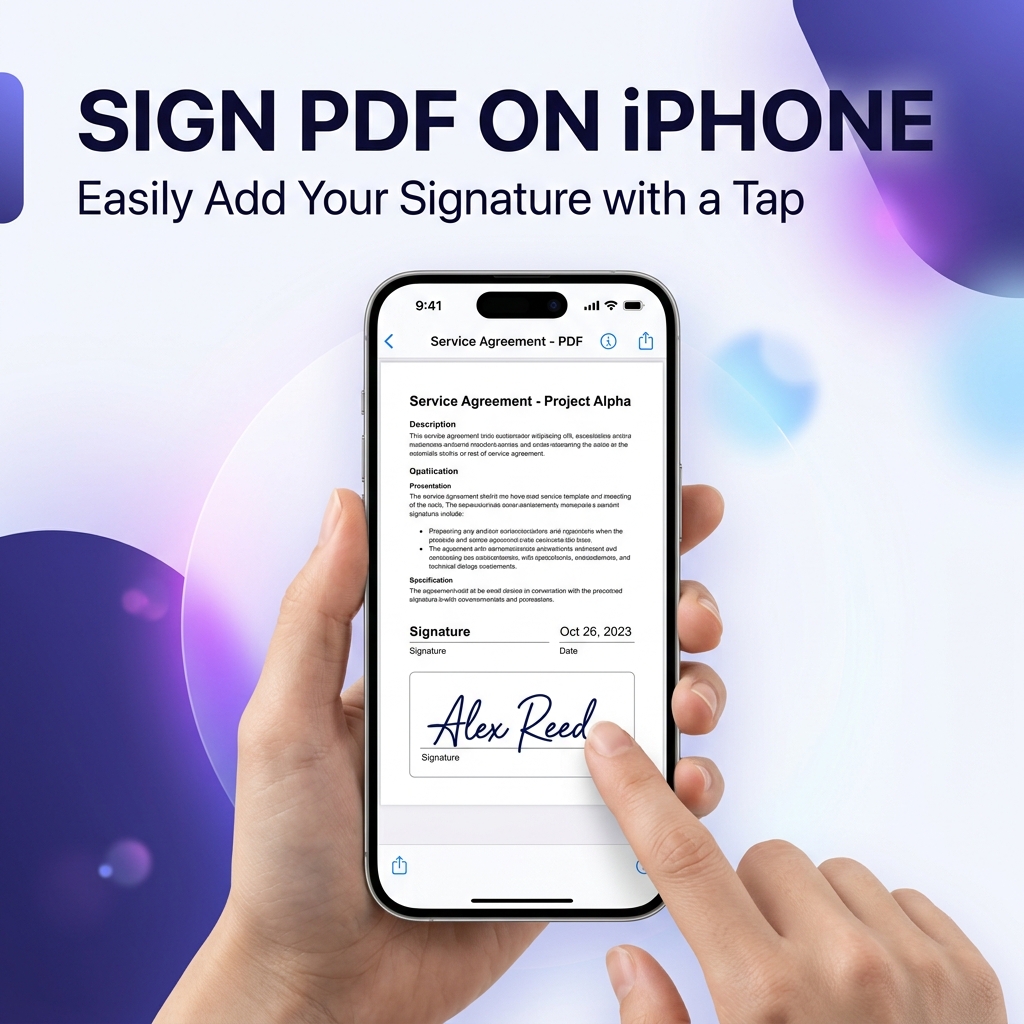 Sign PDF iPhone